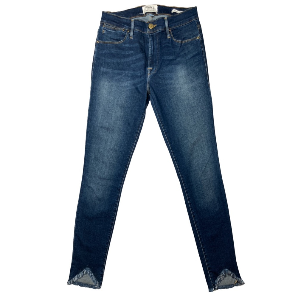 Frame Le High Skinny Triangle Hem Sulham Jeans
